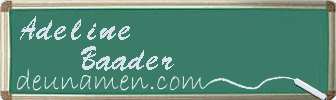 Adeline Baader Visitenkarte